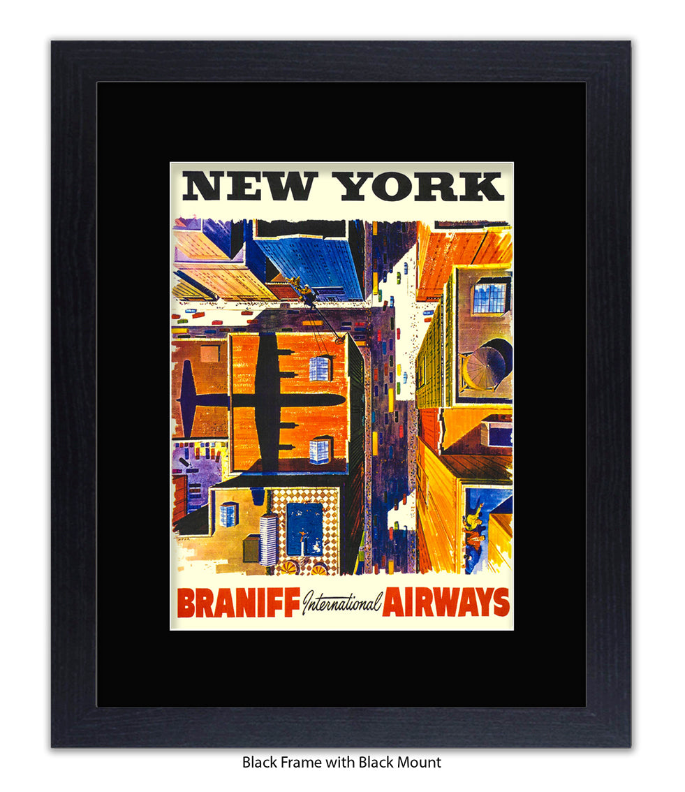 New York Braniff Airways Art Print