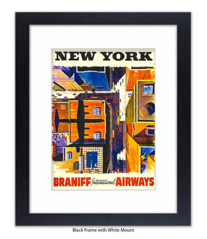 New York Braniff Airways Art Print