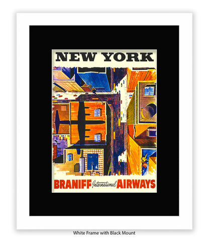 New York Braniff Airways Art Print