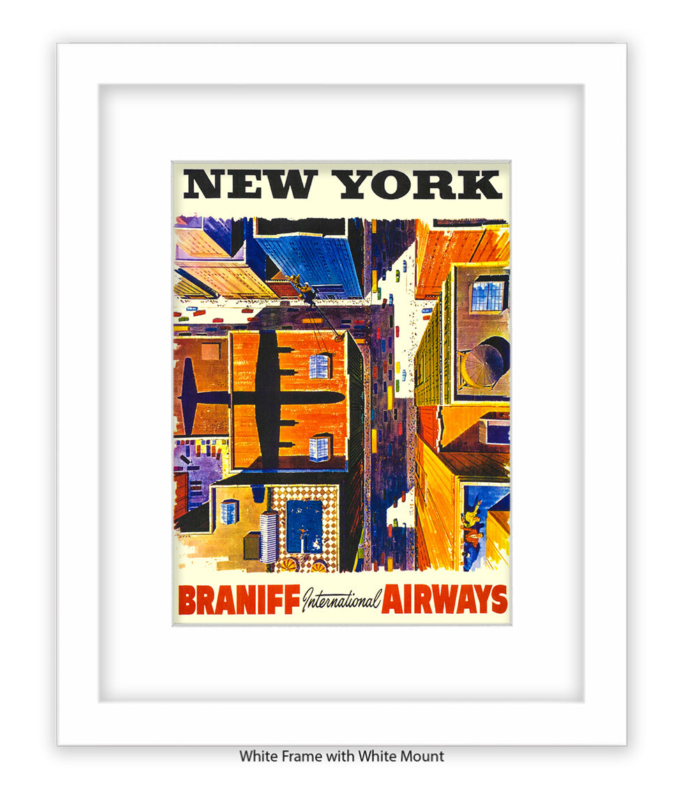 New York Braniff Airways Art Print