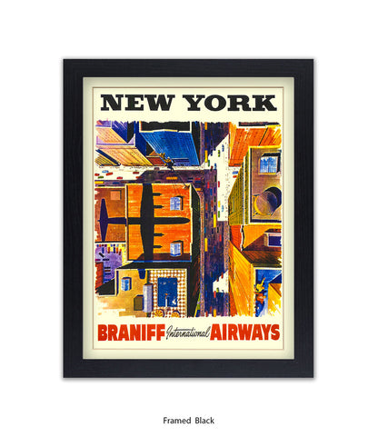 New York Braniff Airways Art Print