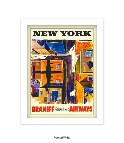 New York Braniff Airways Art Print