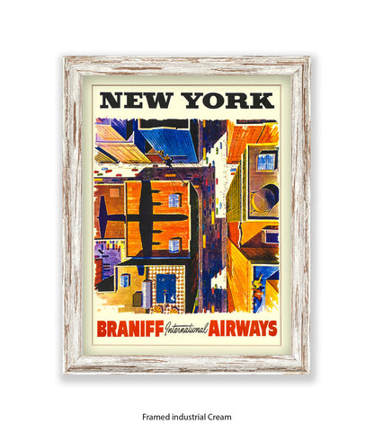 New York Braniff Airways Art Print