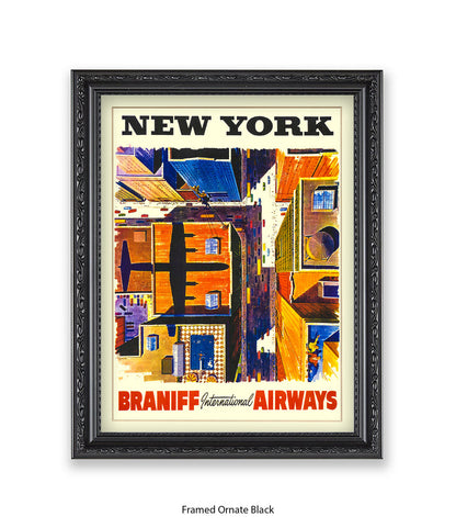 New York Braniff Airways Art Print