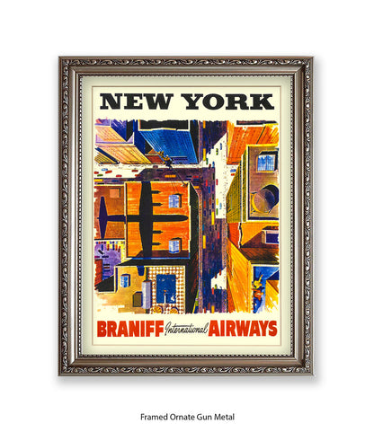 New York Braniff Airways Art Print