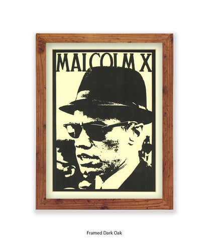 Malcolm X Sunglasses Art Print