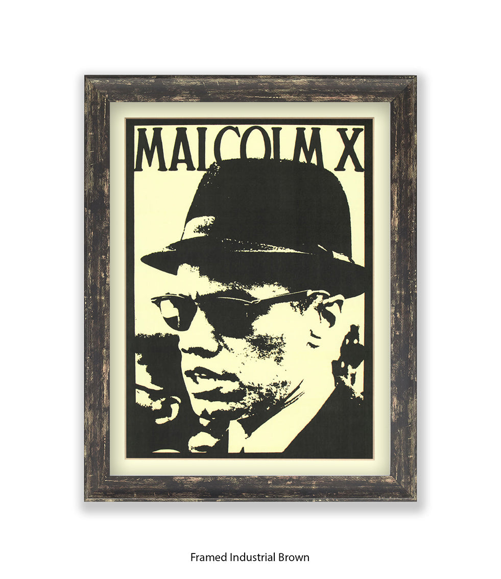 Malcolm X Sunglasses Art Print