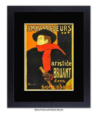 Ambassadeurs - Artiste Bruant - Lautrec Art Print