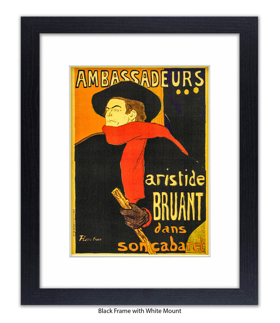 Ambassadeurs - Artiste Bruant - Lautrec Art Print