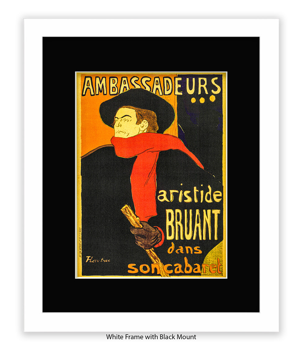 Ambassadeurs - Artiste Bruant - Lautrec Art Print