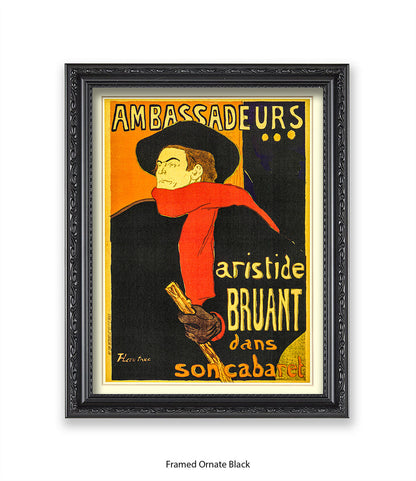 Ambassadeurs - Artiste Bruant - Lautrec Art Print