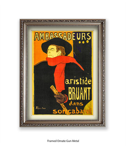 Ambassadeurs - Artiste Bruant - Lautrec Art Print