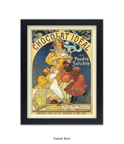 Chocolate Ideal Mucha Art Print