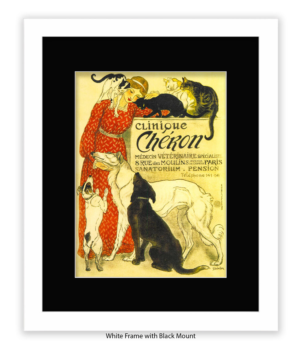 Clinique Cheron Veterinaire Steinlen Art Print