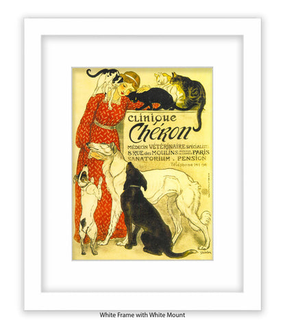 Clinique Cheron Veterinaire Steinlen Art Print