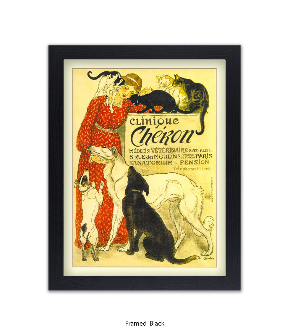 Clinique Cheron Veterinaire Steinlen Art Print