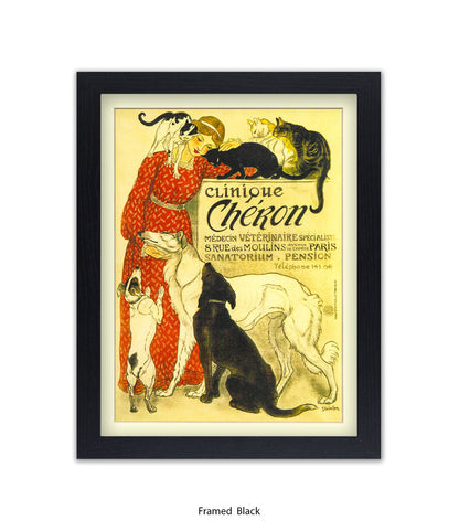 Clinique Cheron Veterinaire Steinlen Art Print