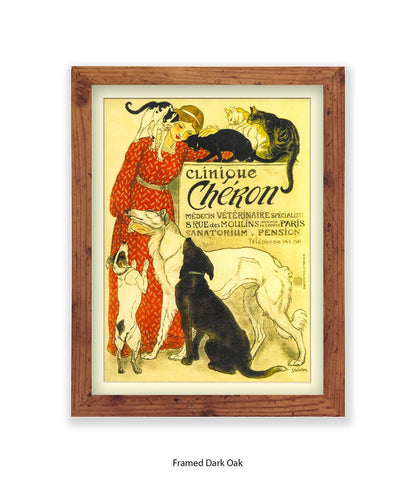 Clinique Cheron Veterinaire Steinlen Art Print