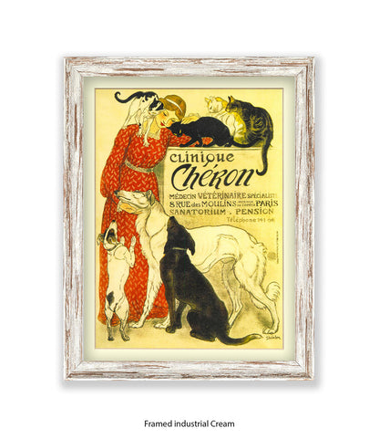 Clinique Cheron Veterinaire Steinlen Art Print