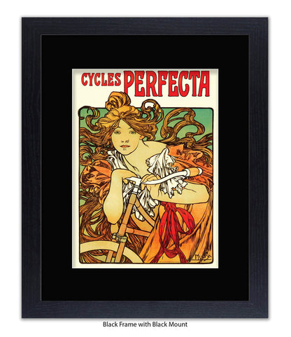 Cycles Perfecta Mucha Art Print