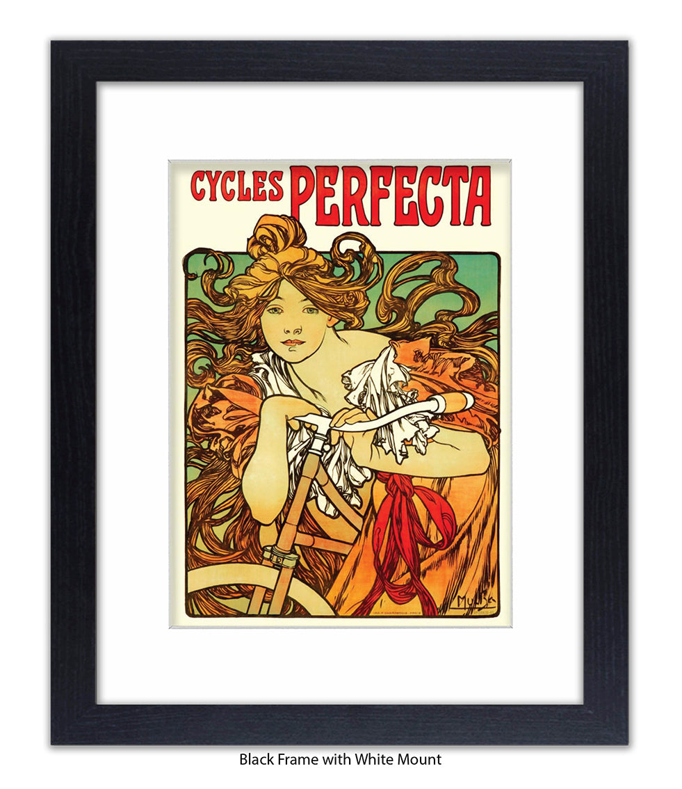 Cycles Perfecta Mucha Art Print