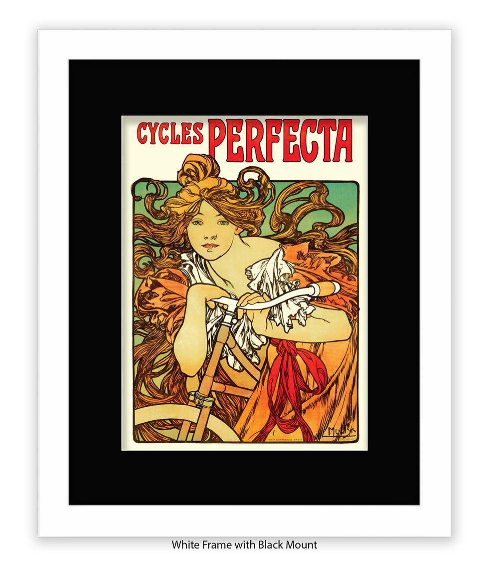 Cycles Perfecta Mucha Art Print