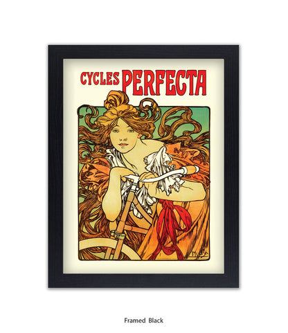 Cycles Perfecta Mucha Art Print