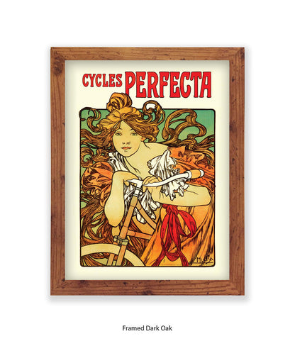 Cycles Perfecta Mucha Art Print