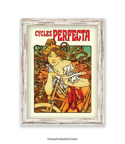 Cycles Perfecta Mucha Art Print