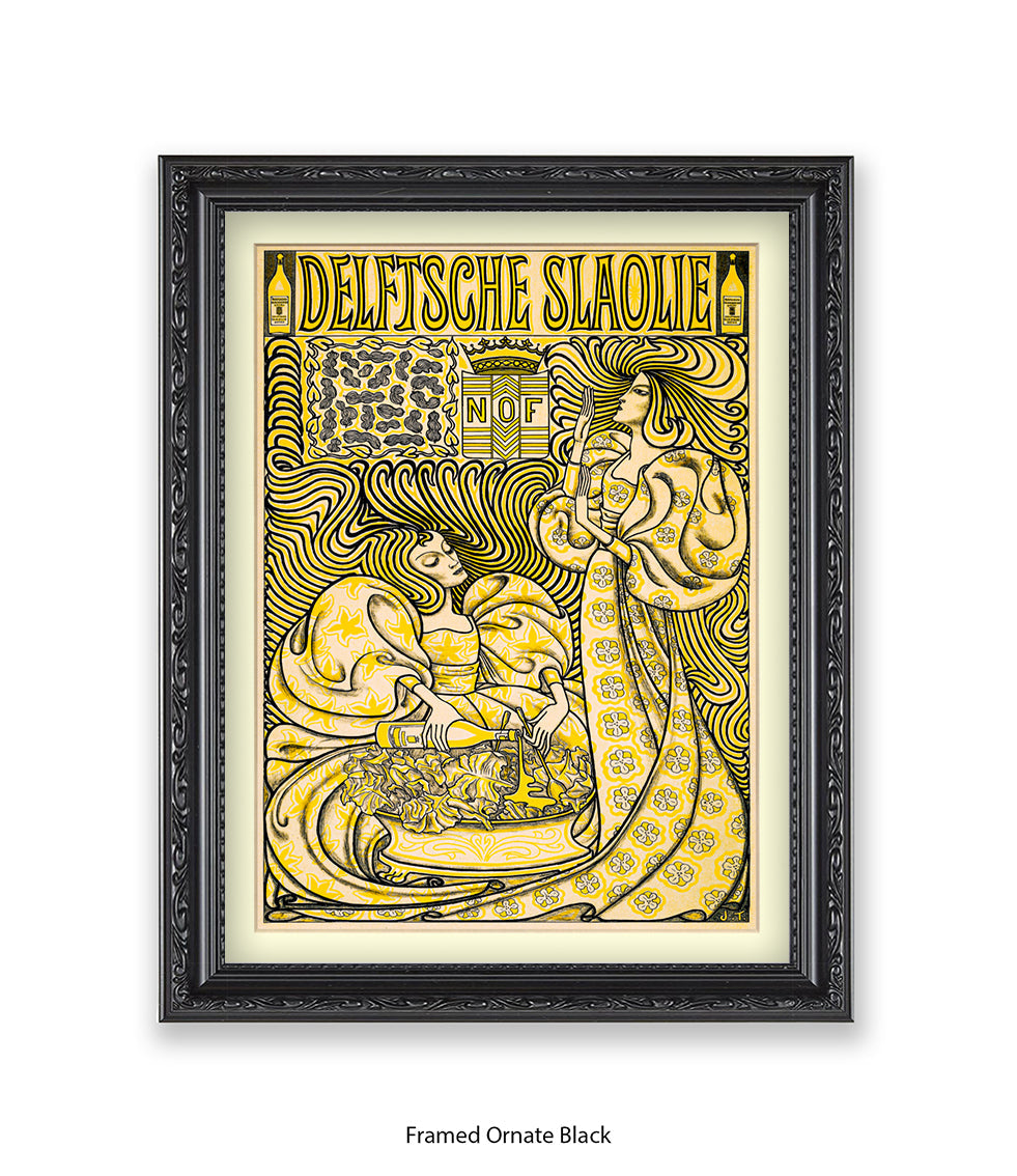 Delftsche Slaolie Art Print