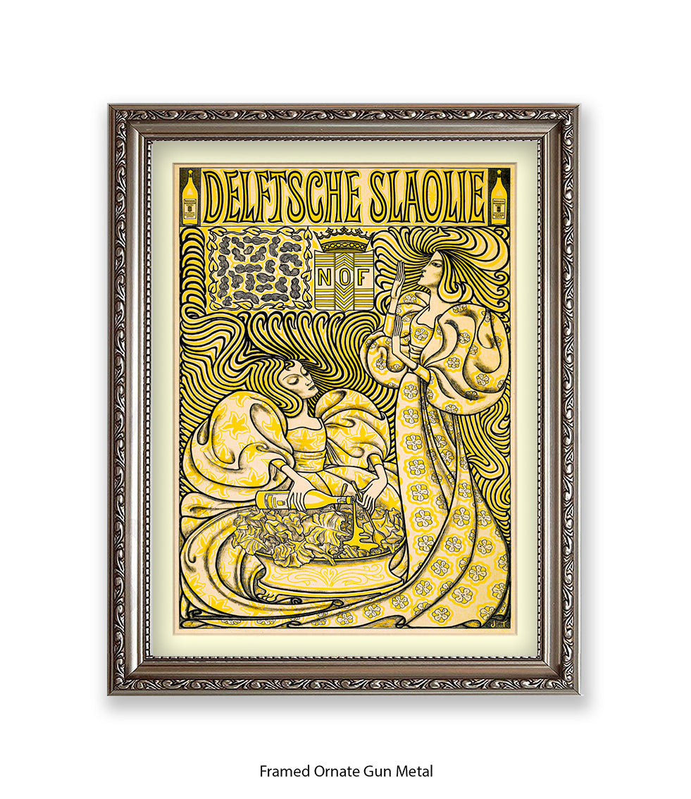 Delftsche Slaolie Art Print