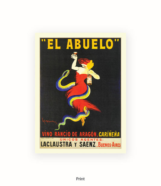 El Abuelo - Cappiello Art Print