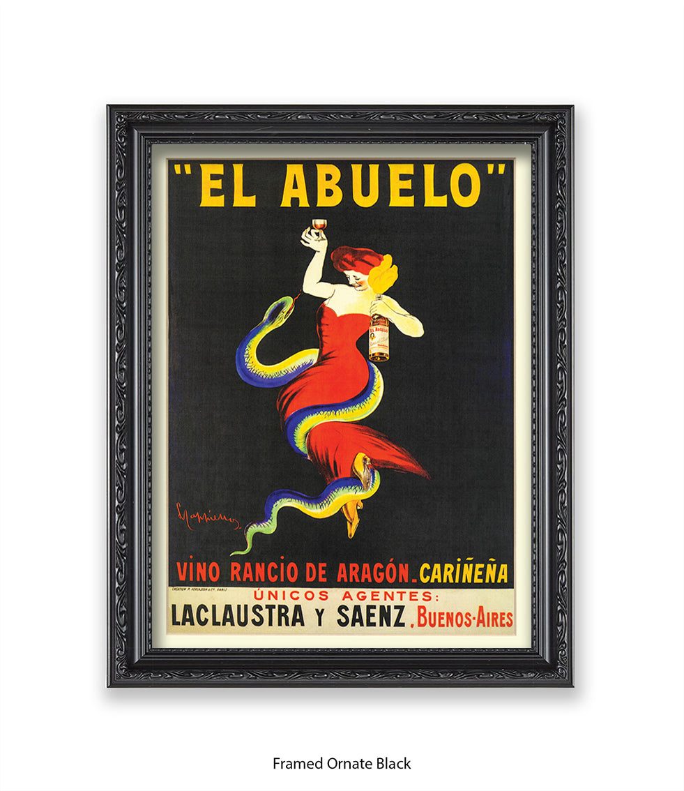 El Abuelo - Cappiello Art Print