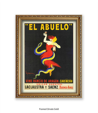 El Abuelo - Cappiello Art Print