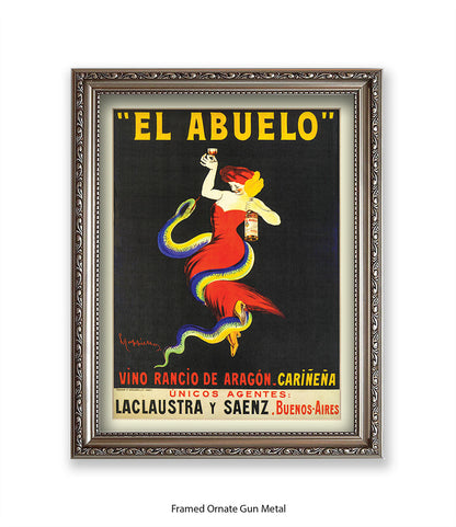 El Abuelo - Cappiello Art Print