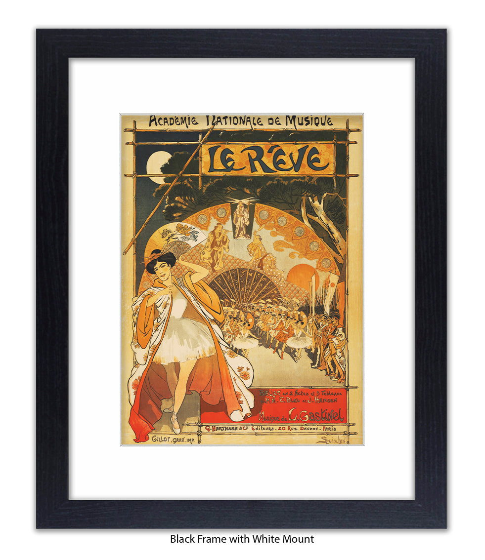 Le Revue - Academie Nationale De Musique -Steinlen Art Print