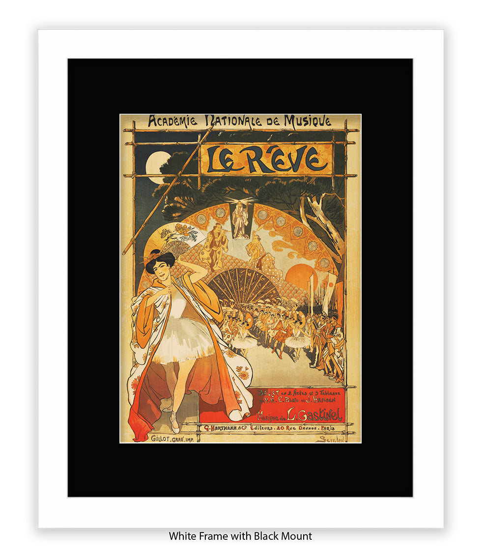 Le Revue - Academie Nationale De Musique -Steinlen Art Print