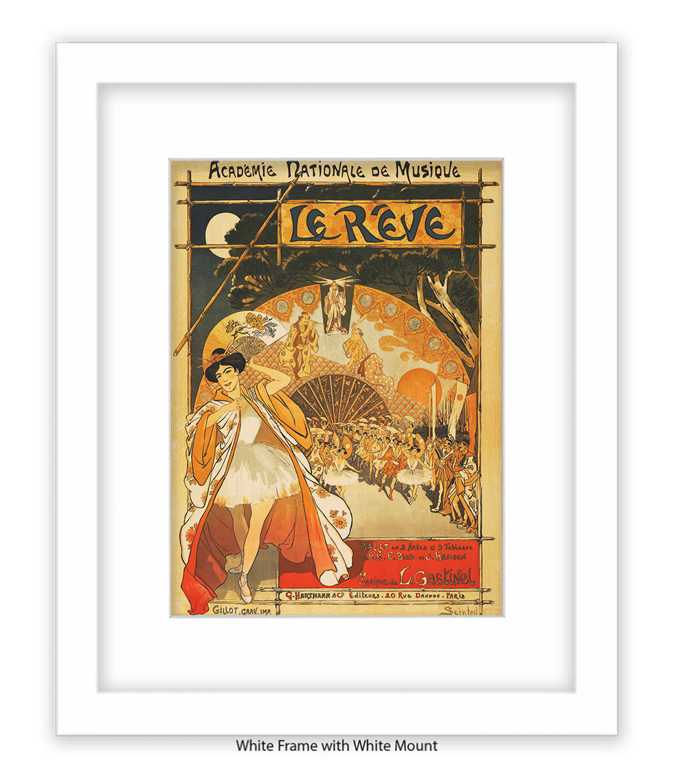 Le Revue - Academie Nationale De Musique -Steinlen Art Print