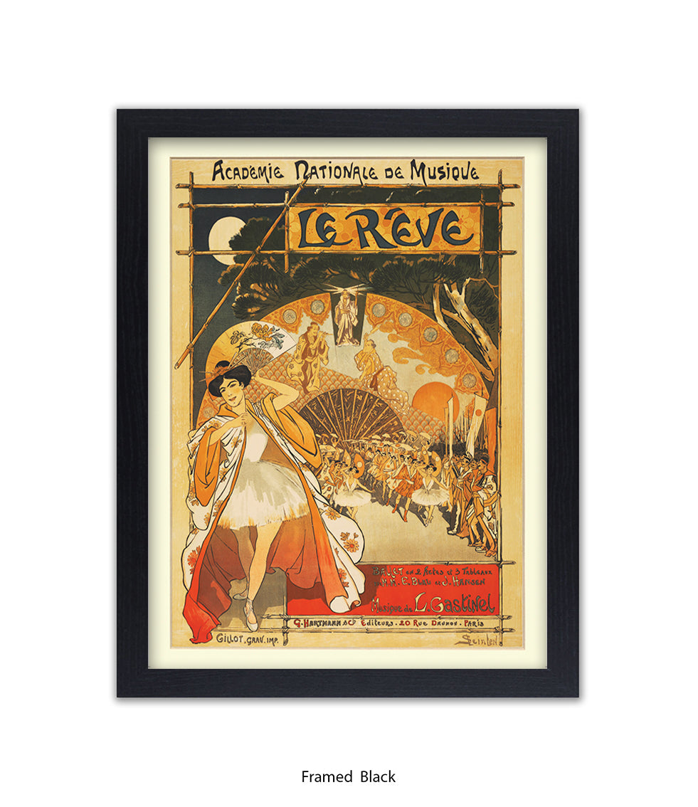 Le Revue - Academie Nationale De Musique -Steinlen Art Print