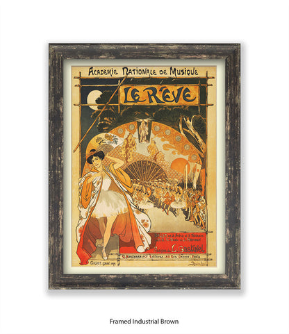 Le Revue - Academie Nationale De Musique -Steinlen Art Print