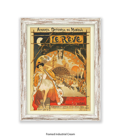 Le Revue - Academie Nationale De Musique -Steinlen Art Print