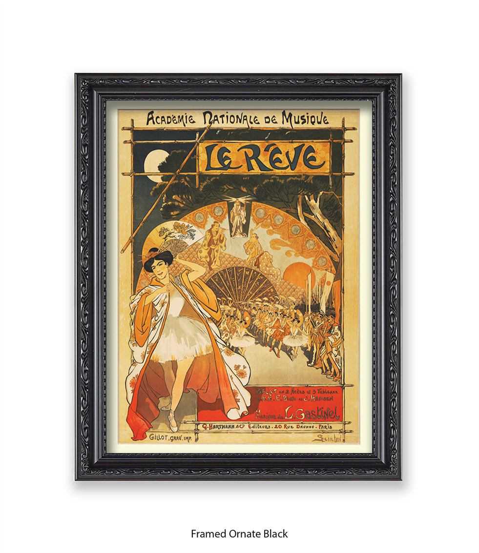 Le Revue - Academie Nationale De Musique -Steinlen Art Print