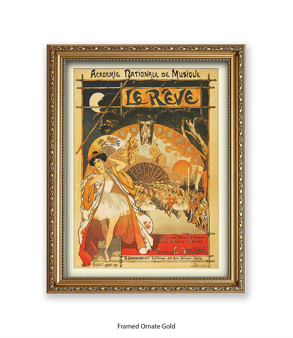 Le Revue - Academie Nationale De Musique -Steinlen Art Print