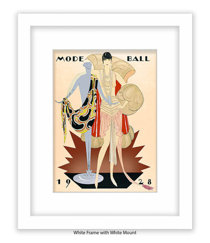 Mode Ball 1928 - Girl Maniquinn Art Print