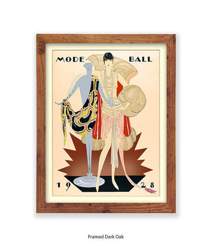 Mode Ball 1928 - Girl Maniquinn Art Print