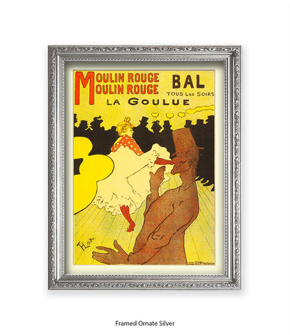 Moulin Rouge Bal - La Goulue - Lautrec Art Print