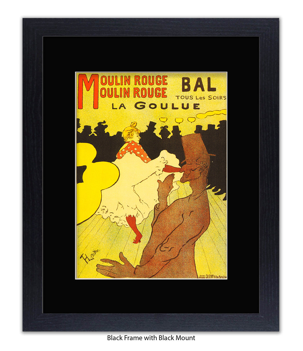 Moulin Rouge Bal - La Goulue - Lautrec Art Print