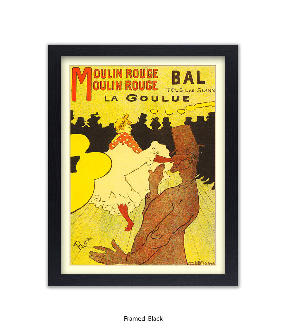 Moulin Rouge Bal - La Goulue - Lautrec Art Print