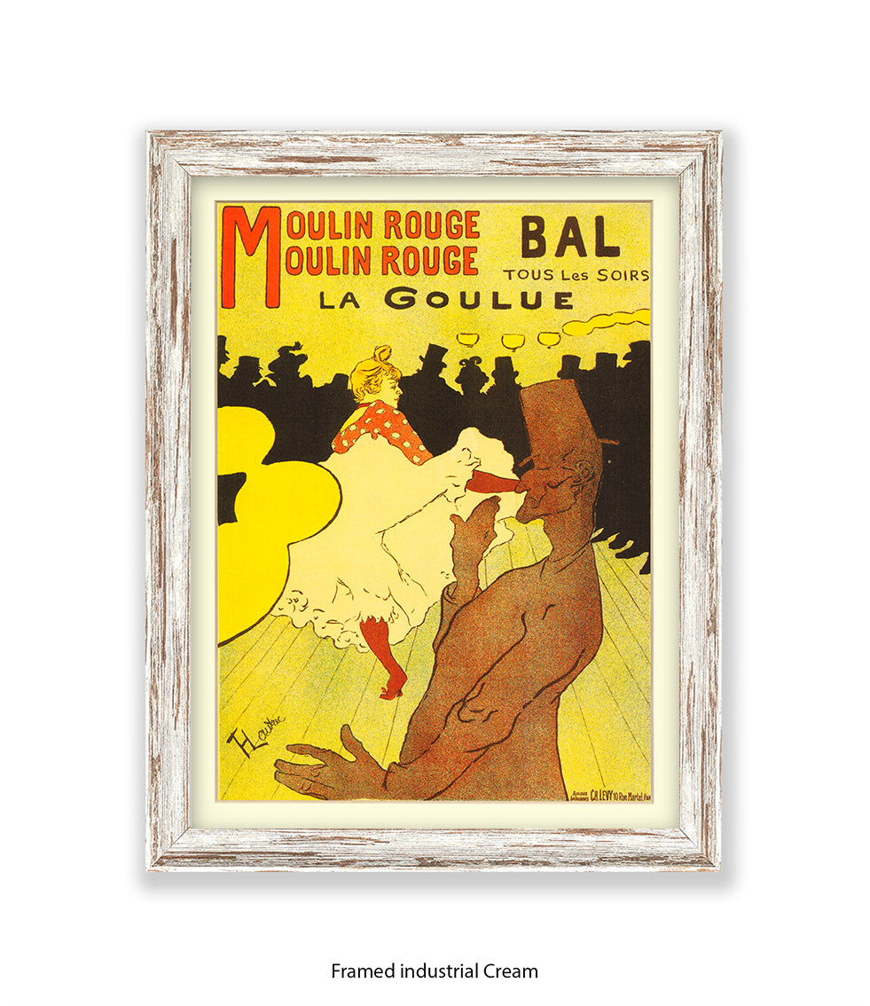 Moulin Rouge Bal - La Goulue - Lautrec Art Print