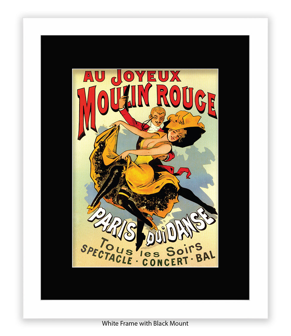 Moulin Rouge Joyeux Dancers Art Print